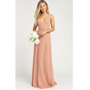 Show Me Your MuMu Jenn Maxi Dress in Rustic Mauve Crisp Sleeveless Size XXS